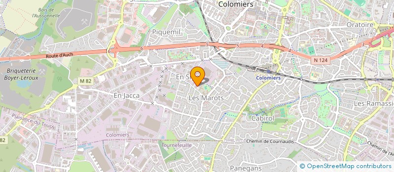 localisation de l'entreprise SCI HB  COLOMIERS