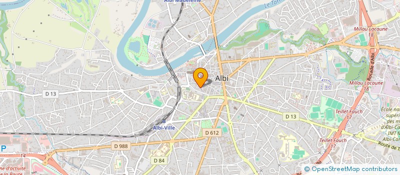 localisation de l'entreprise SCI HB à ALBI