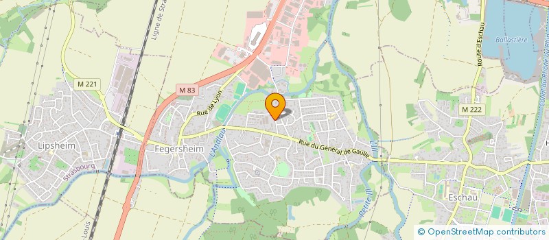 localisation de l'entreprise SCI HB  FEGERSHEIM