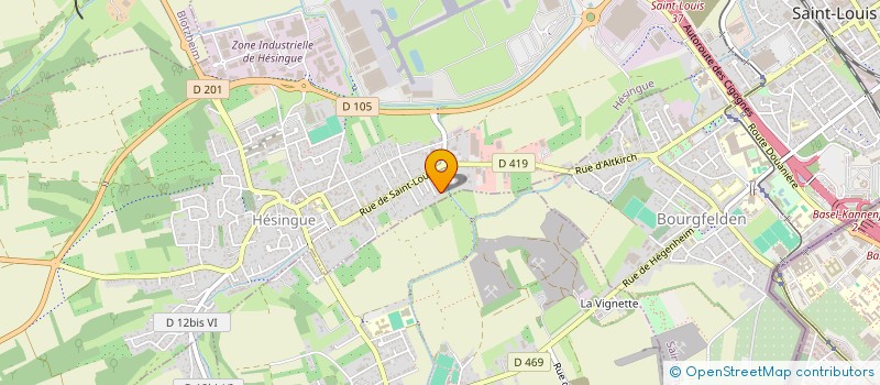 localisation de l'entreprise SCI HB  HESINGUE