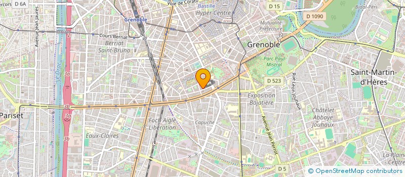 localisation de l'entreprise SCI HB ET MC  GRENOBLE