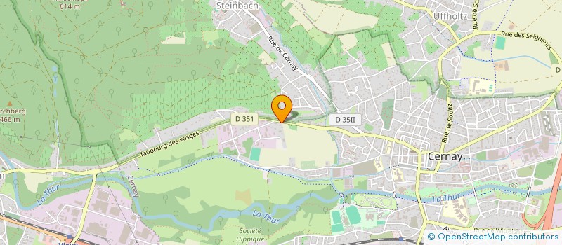 localisation de l'entreprise SCI HB IMMO  CERNAY