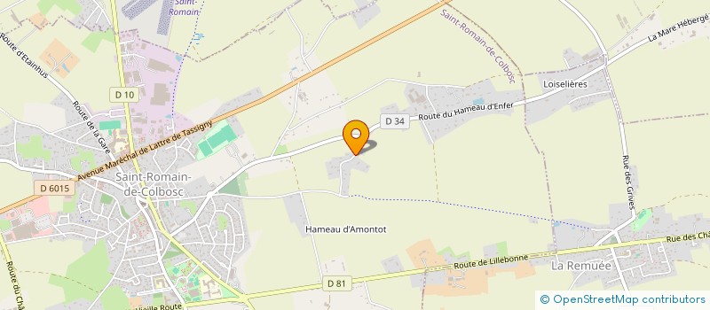 localisation de l'entreprise SCI HB IMMO  SAINT-ROMAIN-DE-COLBOSC