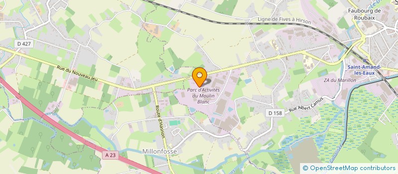 localisation de l'entreprise SCI HB IMMO INVEST  SAINT-AMAND-LES-EAUX