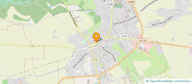 localisation de l'entreprise SCI HB IMMOBILIER  LE NEUBOURG