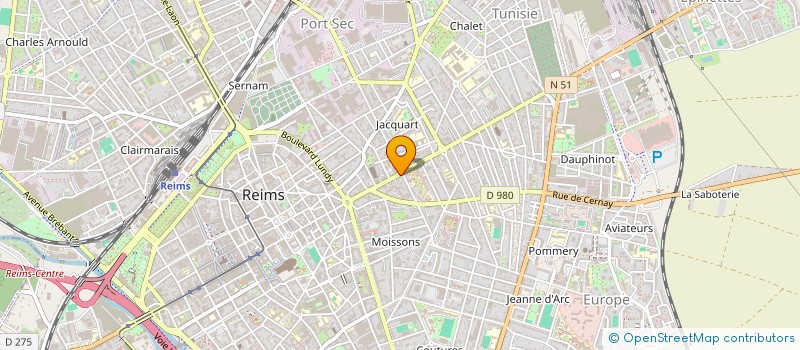 localisation de l'entreprise SCI HB IMMOBILIER  REIMS