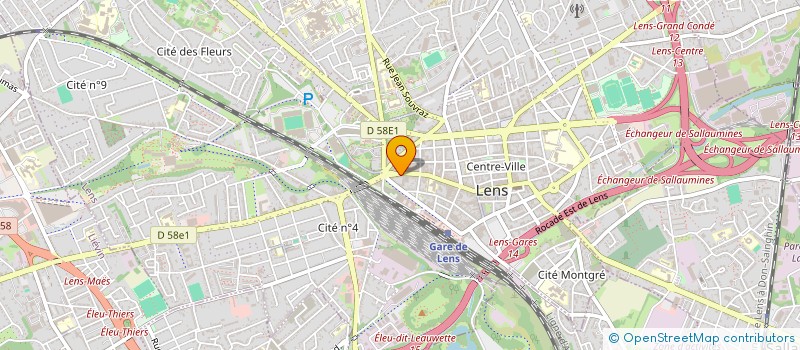 localisation de l'entreprise SCI HB INVEST  LENS