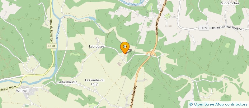 localisation de l'entreprise SCI HB.REC  BOURDEILLES