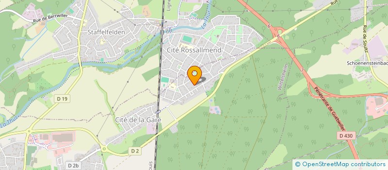 localisation de l'entreprise SCI HB1  SOULTZ-HAUT-RHIN