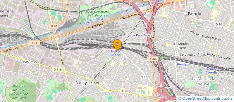 localisation de l'entreprise SCI HB2B à NOISY-LE-SEC