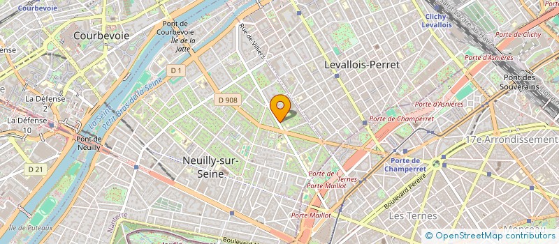 localisation de l'entreprise SCI HBA à NEUILLY-SUR-SEINE