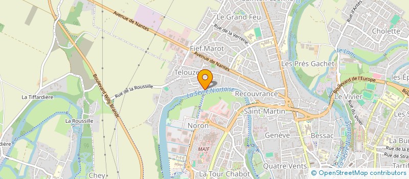 localisation de l'entreprise SCI HBA  NIORT