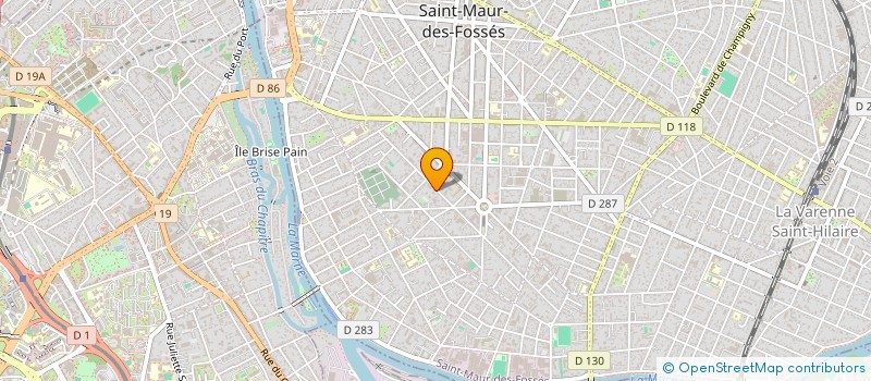 localisation de l'entreprise SCI HBA  SAINT-MAUR-DES-FOSSES