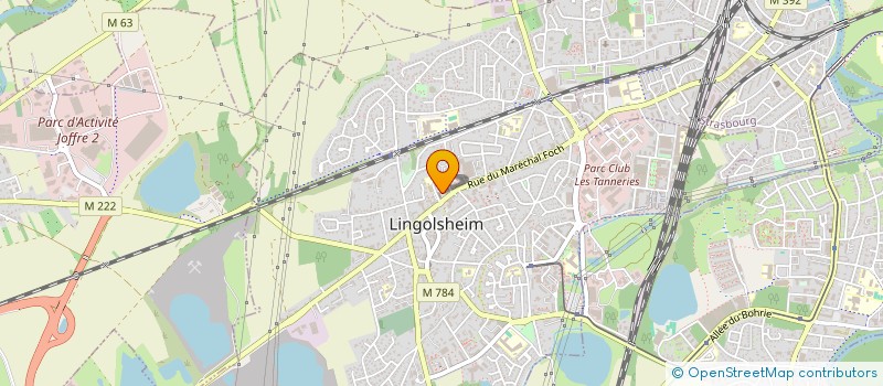 localisation de l'entreprise SCI HBB  LINGOLSHEIM