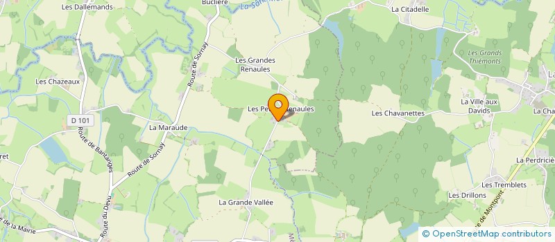 localisation de l'entreprise SCI HBBM  MENETREUIL