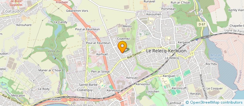 localisation de l'entreprise SCI HBC  LE RELECQ-KERHUON