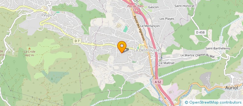 localisation de l'entreprise SCI HBCD  LA DESTROUSSE