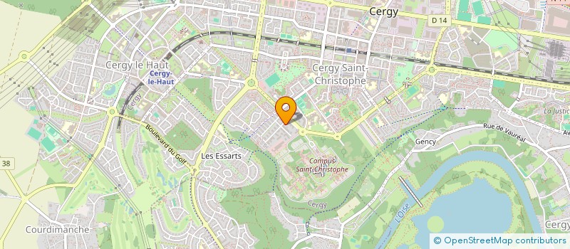 localisation de l'entreprise SCI HBCG  CERGY