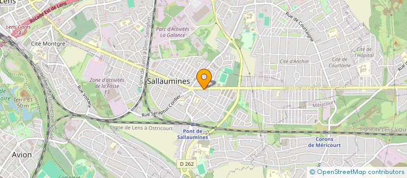 localisation de l'entreprise SCI HBCJ  SALLAUMINES