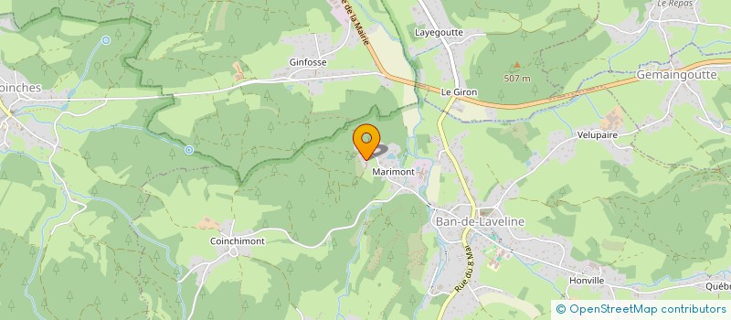 localisation de l'entreprise SCI HBE  BAN-DE-LAVELINE