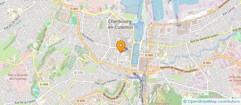 localisation de l'entreprise SCI HBE IMMO à CHERBOURG-EN-COTENTIN