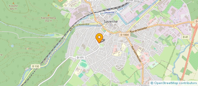 localisation de l'entreprise SCI HBG  SAVERNE