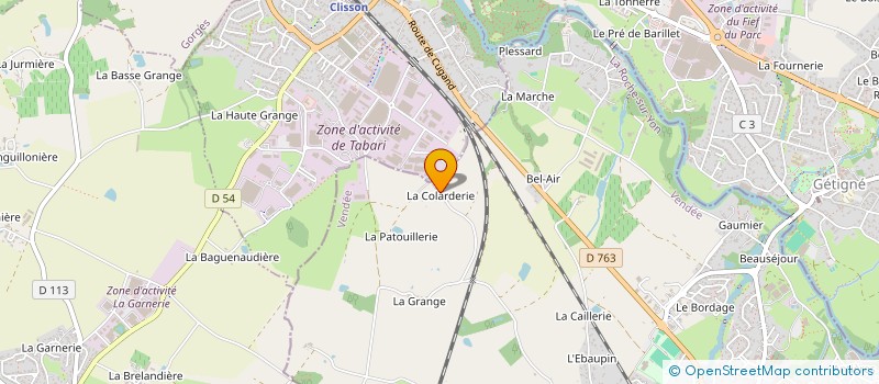 localisation de l'entreprise SCI HBG  CUGAND