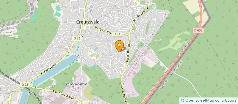 localisation de l'entreprise SCI HBH IMMO  CREUTZWALD