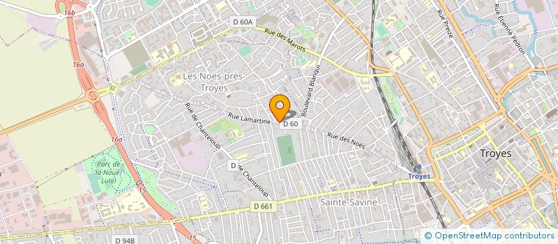 localisation de l'entreprise SCI HBI  LES NOES-PRES-TROYES