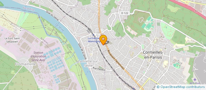 localisation de l'entreprise SCI HBIMMO  LA FRETTE-SUR-SEINE