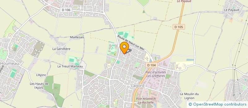 localisation de l'entreprise SCI HBLC IMMO  LAGORD