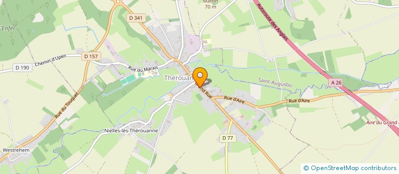 localisation de l'entreprise SCI HBLF  THEROUANNE