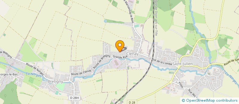 localisation de l'entreprise SCI HBLJ  CLENAY