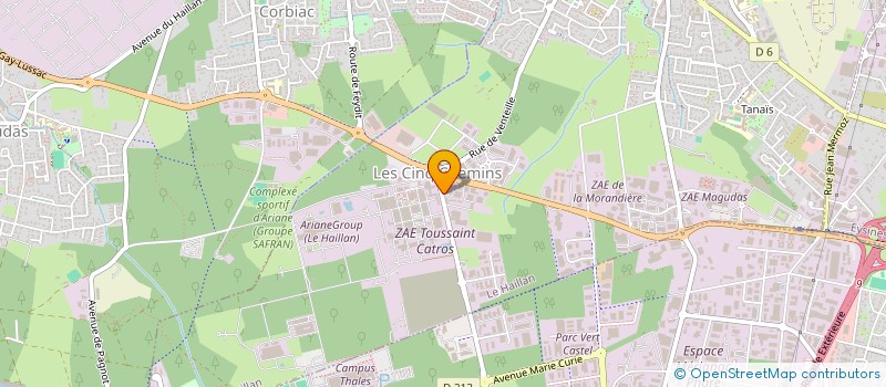 localisation de l'entreprise SCI HBLS  LE HAILLAN