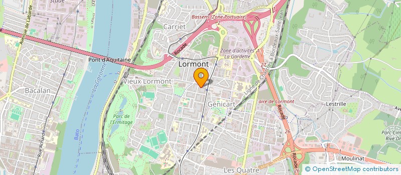 localisation de l'entreprise SCI HBM  LORMONT