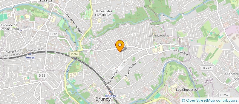 localisation de l'entreprise SCI HBMA  BRUNOY