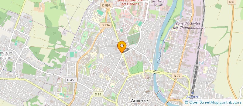 localisation de l'entreprise SCI HBOL INVEST à AUXERRE