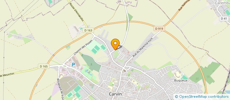 localisation de l'entreprise SCI HBP  CARVIN