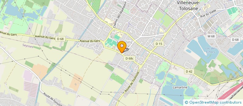 localisation de l'entreprise SCI HBR  FROUZINS