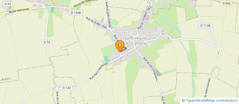 localisation de l'entreprise SCI HBSC LEDUC  SAINT-HILAIRE-LEZ-CAMBRAI