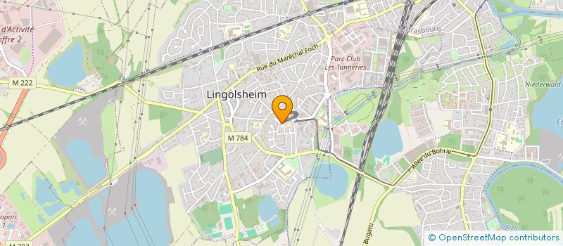 localisation de l'entreprise SCI HBSL  LINGOLSHEIM