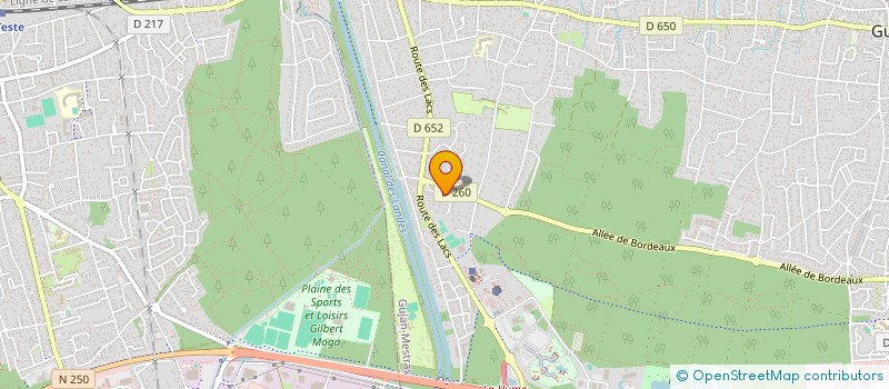 localisation de l'entreprise SCI HBSM  GUJAN-MESTRAS