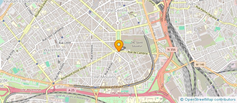 localisation de l'entreprise SCI HBZ à LILLE