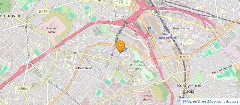 localisation de l'entreprise SCI HC à ROSNY-SOUS-BOIS