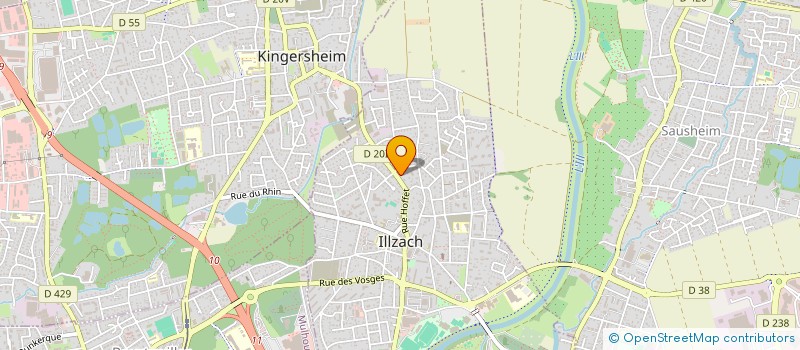 localisation de l'entreprise SCI HC  ILLZACH