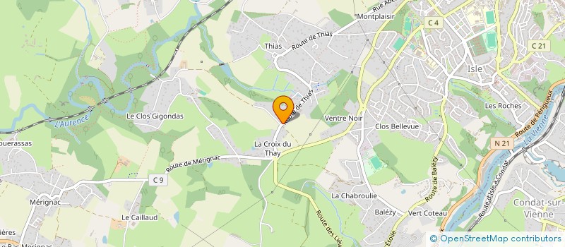 localisation de l'entreprise SCI HC2M à ISLE