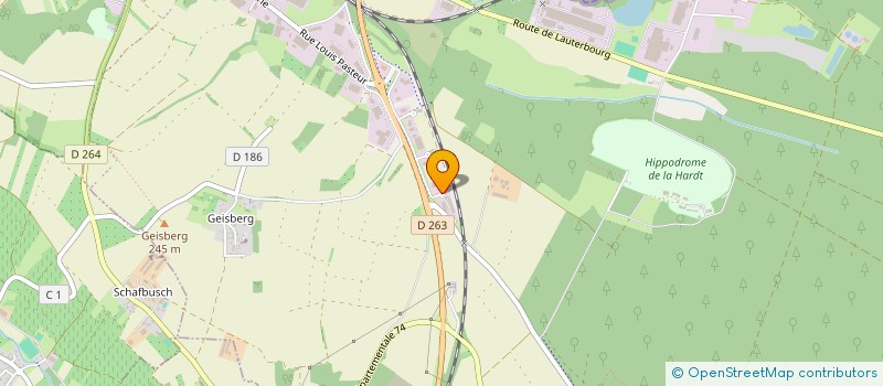 localisation de l'entreprise SCI HCB  WISSEMBOURG