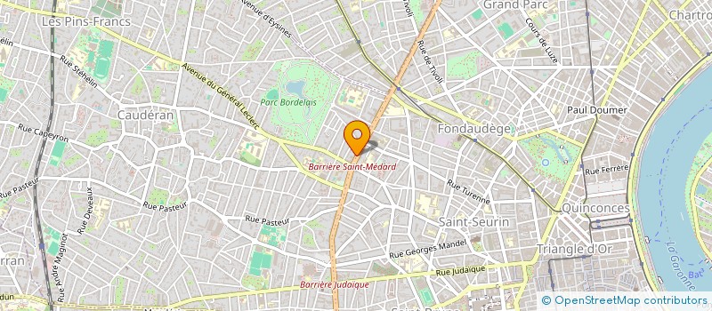 localisation de l'entreprise SCI HCC  BORDEAUX