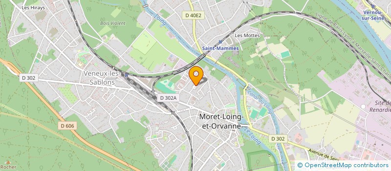 localisation de l'entreprise SCI HCC INVEST  MORET-LOING-ET-ORVANNE