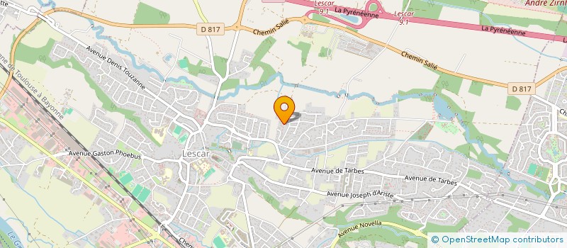 localisation de l'entreprise SCI HCC - ST GERMAIN  LESCAR